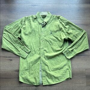 Cinch Vintage Green Button-Up Shirt ! Large